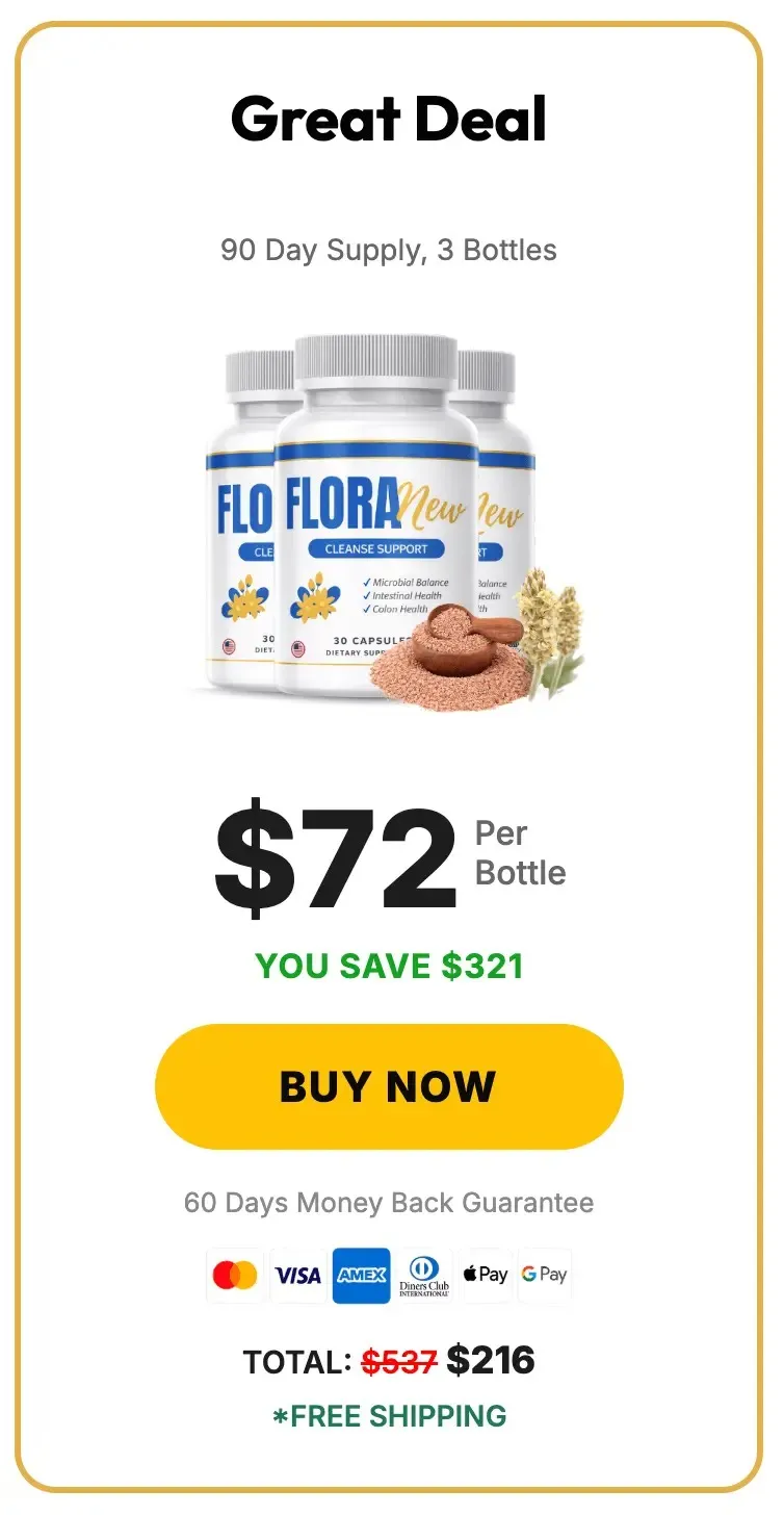 FloraNew 3 bottle package for 90-daysupply